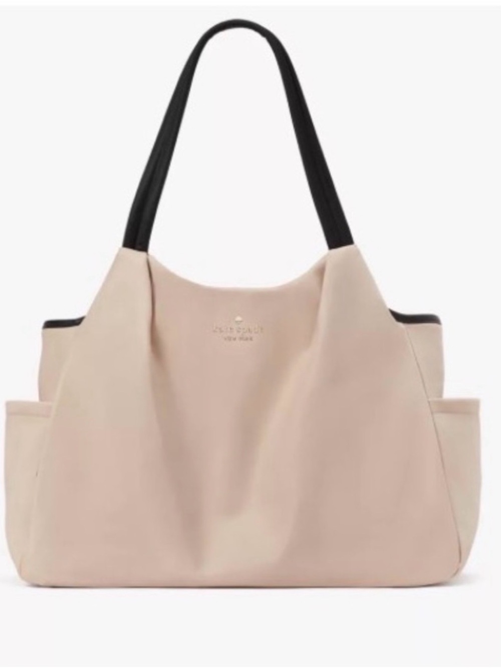kate spade Blush Pink Tote with Black Straps